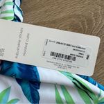 NWT Peyton and Parker One Piece Swimsuit White Blue Tropical Floral Size Small Photo 3