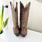 Laredo  Brown Lea Vamp Fox Western Cowgirl Boots Size 7.5 Photo 3
