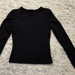 Dazy Classic Black Long Sleeve Top Size S Photo 0
