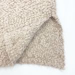 POL Clothing NEW Popcorn Eyelash Fuzzy Longline Open Front Cardigan Oatmeal Tan Photo 5