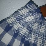 Shyanne  S Blue Checkered Crop Top Photo 1