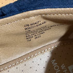 White Mountain  Navy Blue Suede Bow Ballet Flats Women's Size 11 Photo 8