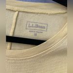L.L. Bean Size M Yellow Crew Neck Waffle Long Sleeve Thermal Pullover Shirt Size M Photo 8