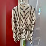 Free People  Oversized Circle Back Striped Knit Cardigan Small Photo 5