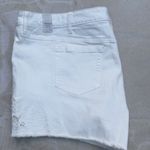 Torrid  Cutout Embroidery Skinny Short - Vintage Stretch White Photo 8