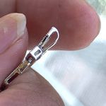 10k White Gold Diamond Cross Slide Pendant Photo 3