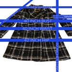 Sam Edelman BLACK & WHITE PLAID PEACOAT (S) Photo 11