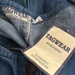 Tagwear Worldwide Vintage Denim Emblem Sleeveless Pullover Midi Maxi Dress Large Blue Photo 9