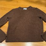 Old Navy cozy chocolate long sleeve crew neck sweater size medium. Photo 0