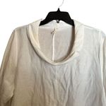 Chalet Tunic Top Womens Medium Ivory Cowl Neck Lagenlook Asymmetrical Blouse Photo 1
