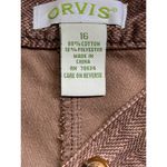 Orvis Herringbone Corduroy Women's Pants Trousers Size 16 Brown Straight Leg Photo 2
