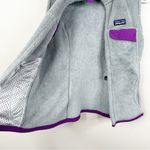 Patagonia  Retool Fleece Vest Womens Small Gray Full Zip 25445 Photo 7