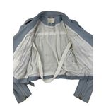 IRO  - Ashville Leather Bomber Moto Jacket in Baby Blue Photo 8