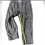 Anthropologie  Gray Utility Cargo Pants Raw Hem Rope Belt Size‎ 30 Boho Casual Photo 7