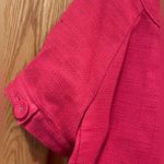 Banana Republic  Women’s Coral Cotton‎ Button-Up Short Sleeve Blazer Jacket Small Photo 9