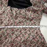 ZARA  Square Neck Floral print mini Dress Coquette girl cocktail milk-dress M Photo 5