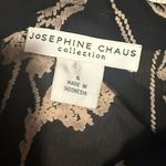 Josephine Chaus  Black and Cream Floral Top size 6 Photo 6