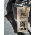 ASOS  Washed Denim Low Vneck Babydoll dress Ruffle sleeves & Hem Sz 8 Photo 8