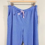 Sundry Sunnyside by Women Blue Waffle Knit Drawstring Jogger Size XL NWT Photo 1
