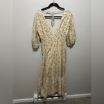 Significant Other Adele Floral Puff Sleeve Maxi Dress Size 8 Yellow Photo 4