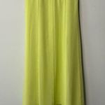 Ruby Rd . Lime green sheer lined elastic waist flowy A-line full skirt maxi large Photo 0
