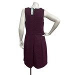 41 Hawthorn Women's Med Sleeveless Maroon Pleated Knee Length dress Silhouette Photo 4