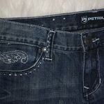 Petrol Sterling 31x33.5 Low Rise Bling Cross Wing Jeans Blue Size 31 Photo 6