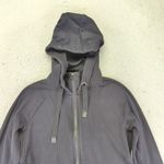 Athleta Triumph Hoodie Black Full Zip Sweatshirt Jacket Thumbholes Size Small Photo 2