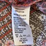 IZOD  Floral Blouse with Red and Gray Accents Photo 2