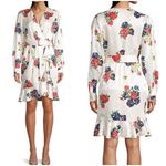 Tory Burch Floral Printed Silk Wrap Dress Photo 1