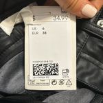 H&M H and m size 6 vegan leather straight leg black pants Photo 2