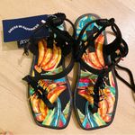 Farm Rio  beaded fringe thong Sandals Photo 3