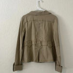 Luii jacket medium neutral jacket denim feel cotton blend cute buttons pockets Tan Photo 1