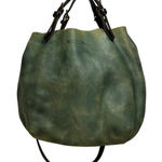 Old Trend Island Mini Tote in Green Leather Crossbody Bag Purse Handbag Photo 0