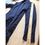 Serena Williams Cardigan Womens Medium Navy Blue Ruffle Hem Open Front Drape Photo 10