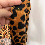 ZARA Woman Long Sleeve Leopard Print Pullover Blouse Size Medium Casual Photo 7