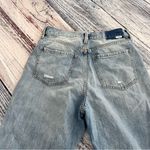 DAZE Denim Cropped Wide Leg Distressed Blue Jeans Size 29 Photo 3