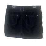 Athleta Kaleidoscope corduroy skirt black sz 10 Photo 1