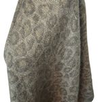 Woolrich  Sweater Wrap Gray Leopard One Size EUC Cardigan Photo 2