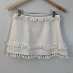 Skylar + Madison White Mini Pom Pom Skirt - Size XS Photo 4