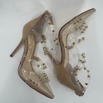 Jessica Simpson  Pumps Size 5.5 Wavery Clear Studded Wavery Pointed Toe Stiletto Photo 11