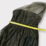 Double Crazy Tulle & Gold Glitter Mini Party Dress Size Small #219 Black Photo 7
