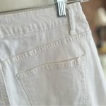 Sonoma  Skirt Denim Fray Release Hem A-Line White 8 Stretch Party Work Trendy Mod Photo 10