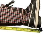 Sorel  tivoli high winter waterproof women’s plaid gingham knit boots size 6 Photo 4
