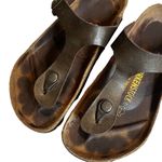 Birkenstock  Gizeh Birko Flor Sandals, Bronze EU 36 Photo 2