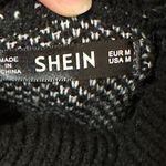 SheIn Black And White Star Knit Turtleneck Sweater size medium Photo 3