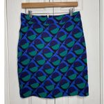 Marc by Marc Jacobs Marc Jacobs Etta Print Pencil Skirt Blue Green Circles Abstract Size 4 Photo 1