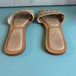 Shu Shop Codie Flat Slip On Sandal in Nude Size 7.5 Gold Eyelets Boho Chic Tan Photo 8