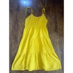 Lucky Brand Gauzy Tier Midi Dress Tie Strap NO SIZE ~Fits Large / L Measurements Photo 1