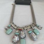 EXPRESS Silver Gem & Rhinestone Necklace NEW Photo 0